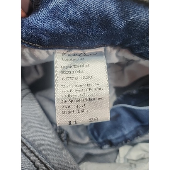 KanCan Women's Size 11/29 Estilo Skinny Dark Wash Blue Jeans - Picture 7 of 8